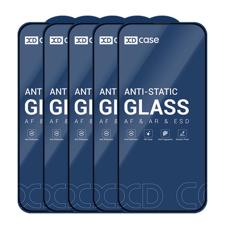 For iPhone 17 XDcase 5pcs / Pack Silk Screen Printed HD Tempered Glass Film