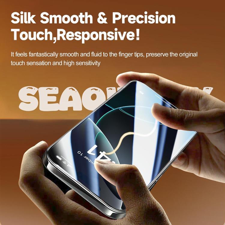 For iPhone 16 Pro Max XDcase 5pcs / Pack Silk Screen Printed HD Tempered Glass Film
