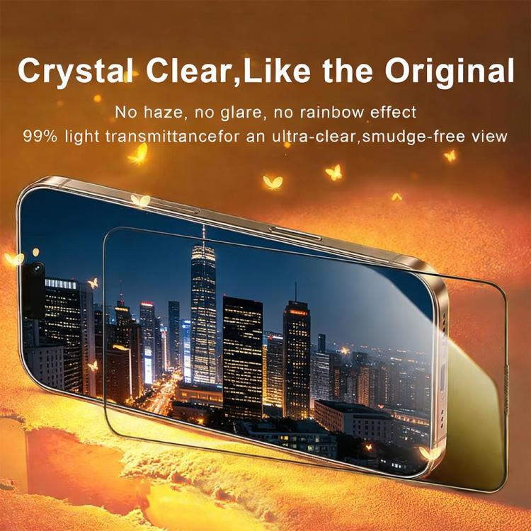 For iPhone 17e / 16e XDcase 5pcs / Pack Silk Screen Printed HD Tempered Glass Film