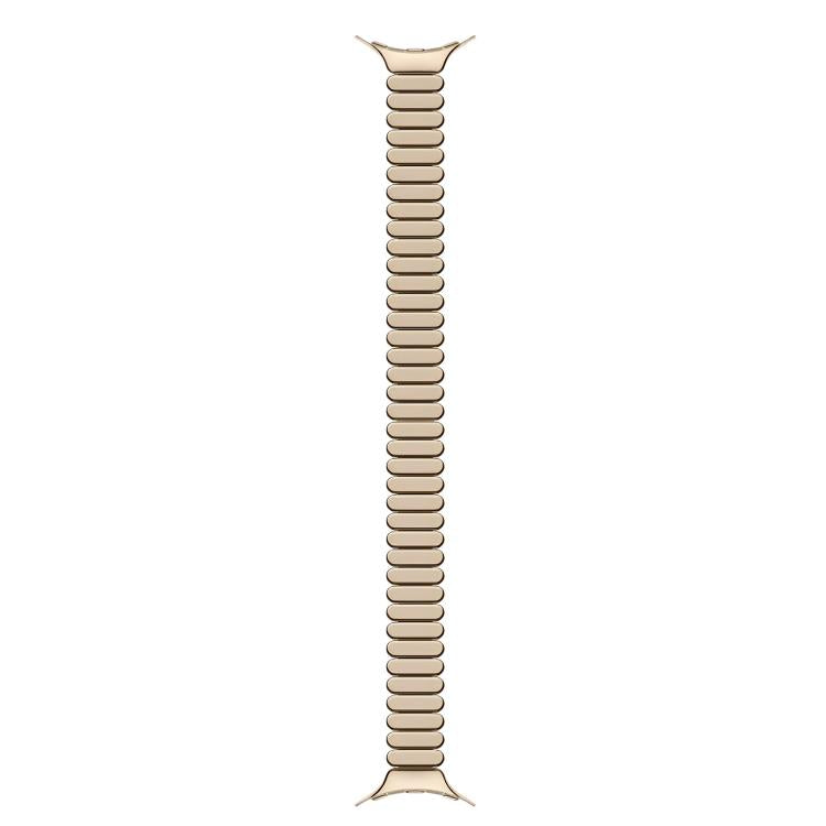 For Google Pixel Watch 4 / 3 / 2 / 1 41mm Slim Oval One Bead Butterfly Buckle Stainless Steel Watch Band