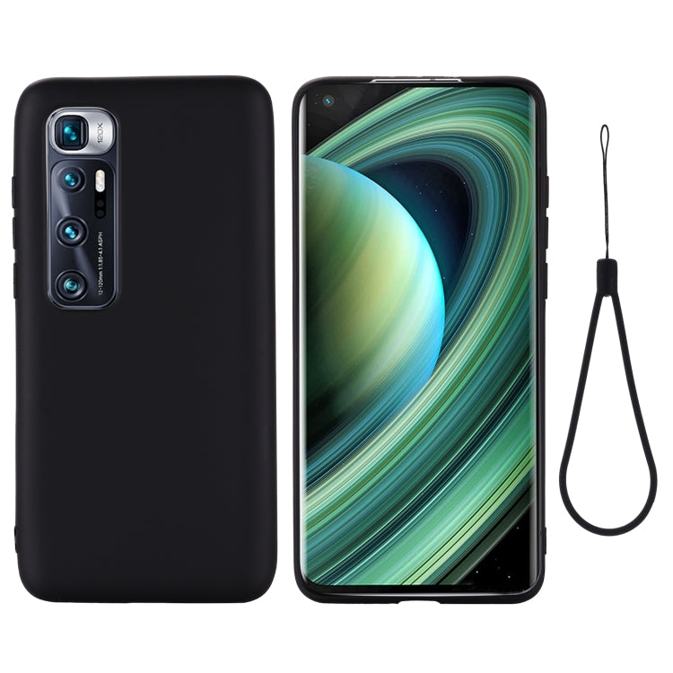 For Xiaomi Mi 10 Ultra Pure Color Liquid Silicone Shockproof Full Coverage Case