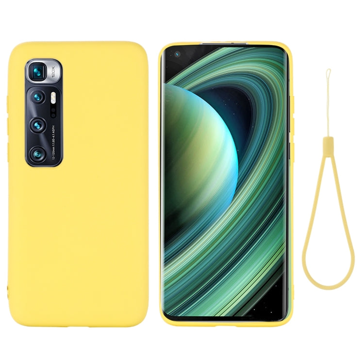 For Xiaomi Mi 10 Ultra Pure Color Liquid Silicone Shockproof Full Coverage Case