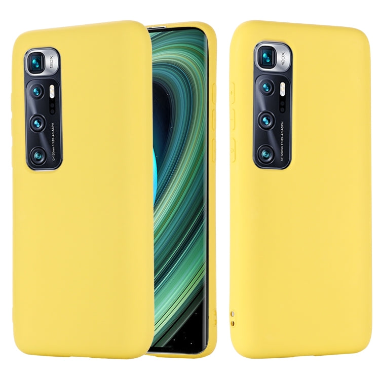 For Xiaomi Mi 10 Ultra Pure Color Liquid Silicone Shockproof Full Coverage Case