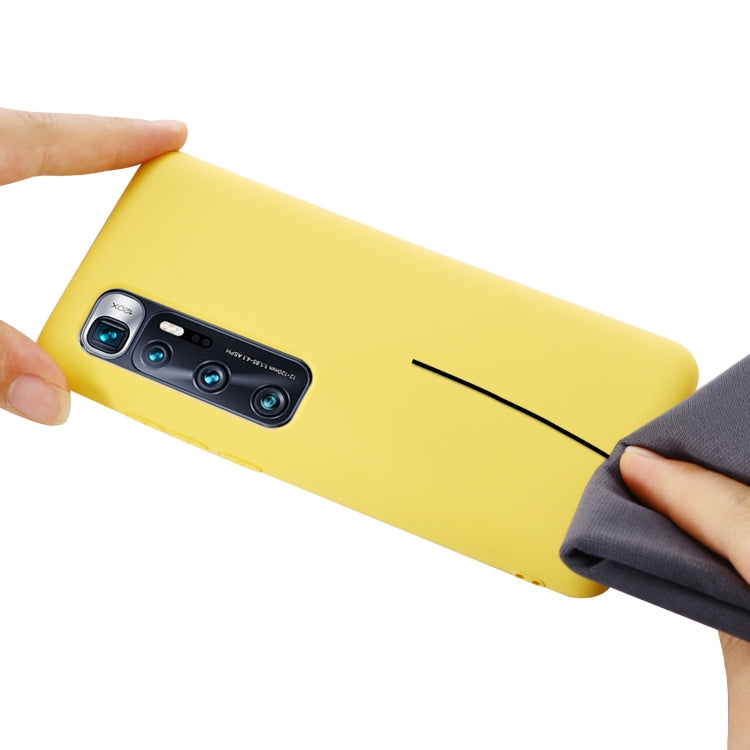 For Xiaomi Mi 10 Ultra Pure Color Liquid Silicone Shockproof Full Coverage Case