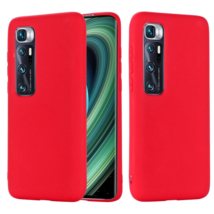 For Xiaomi Mi 10 Ultra Pure Color Liquid Silicone Shockproof Full Coverage Case