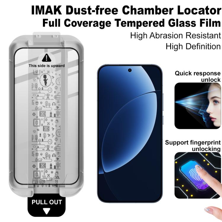 For Realme GT8 Pro Global imak Dust-free Chamber Locator Full Coverage Tempered Glass Film