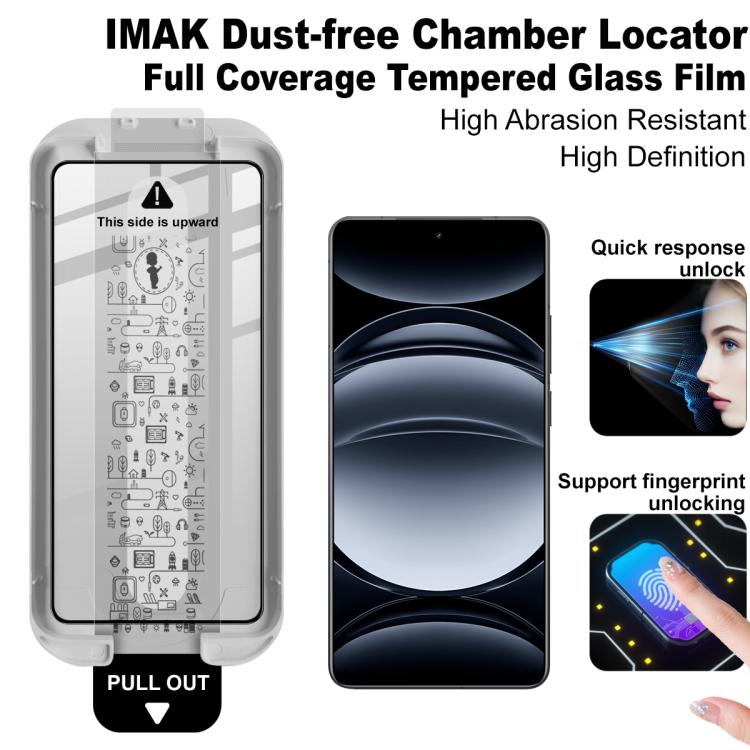 For Realme Neo7 Turbo imak Dust-free Chamber Locator Full Coverage Tempered Glass Film