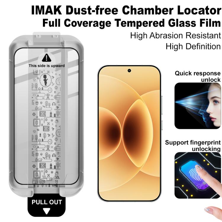 For Xiaomi 17 / 17 Pro imak Dust-free Chamber Locator Full Coverage Tempered Glass Film