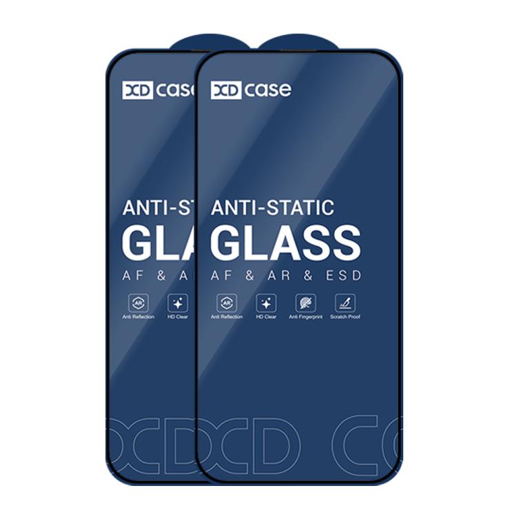 For iPhone 16 XDcase 2pcs / Pack Silk Screen Printed HD Tempered Glass Film