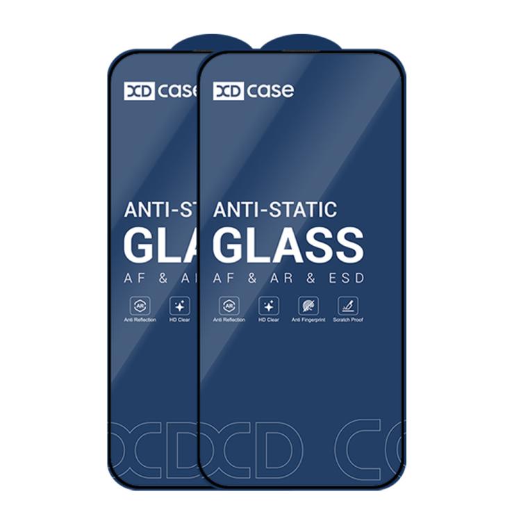 For iPhone 15 Pro XDcase 2pcs / Pack Silk Screen Printed HD Tempered Glass Film
