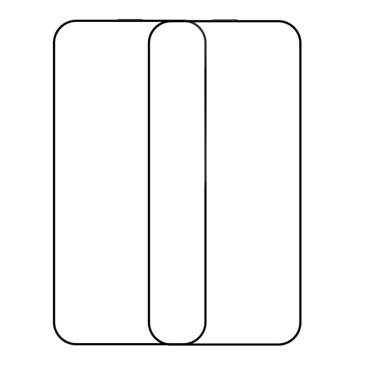 For iPhone 17e / 16e XDcase 2pcs / Pack Silk Screen Printed HD Tempered Glass Film
