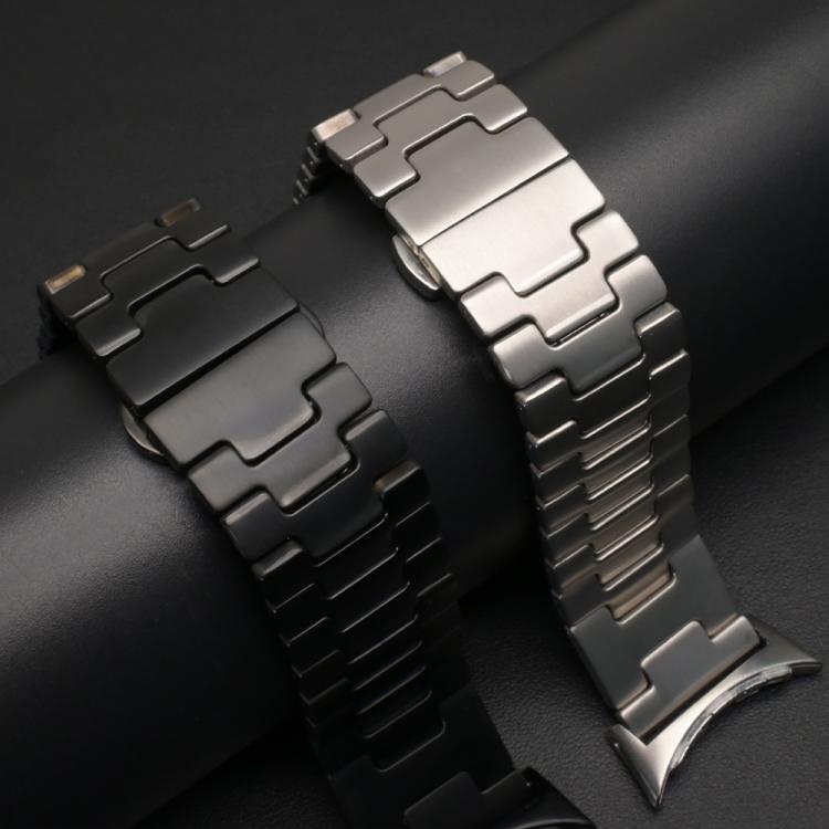 For Google Pixel Watch 4 / 3 45mm H-Shaped Butterfly Clasp Stainless Steel Watch Band