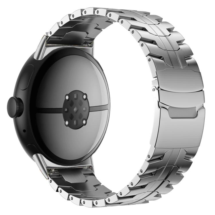 For Google Pixel Watch 4 / 3 45mm Split Design Iron Man Safety Buckle Titanium Alloy Watch Band