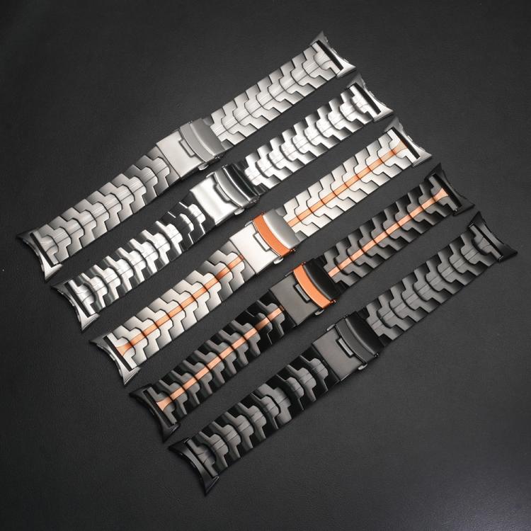 For Google Pixel Watch 4 / 3 45mm Split Design Iron Man Safety Buckle Titanium Alloy Watch Band