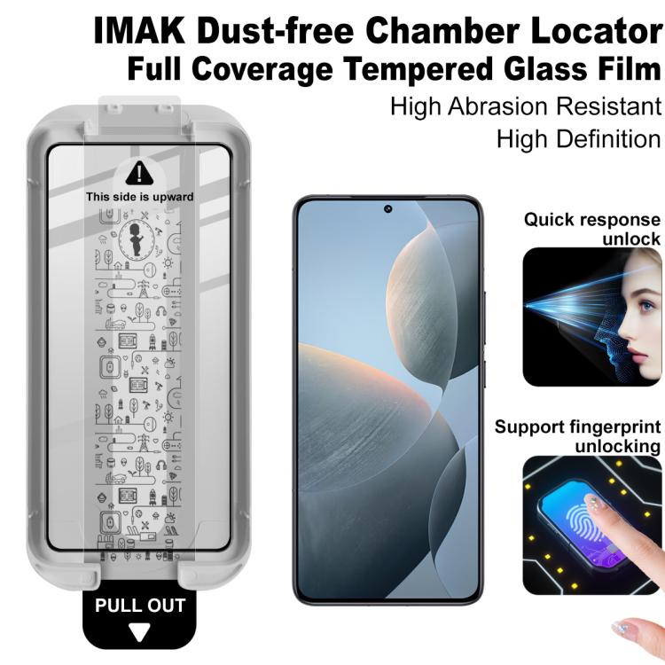 For Redmi K70 Ultra imak Dust-free Chamber Locator Full Coverage Tempered Glass Film