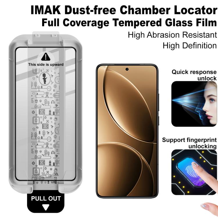 For Redmi K80 / POCO F7 Pro imak Dust-free Chamber Locator Full Coverage Tempered Glass Film