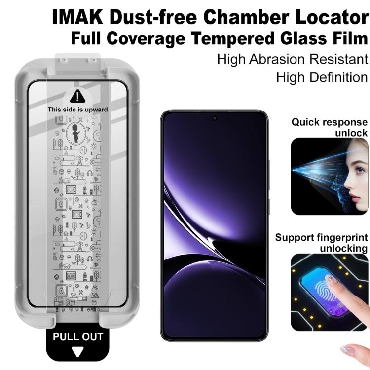 For Redmi Turbo 4/POCO X7 Pro imak Dust-free Chamber Locator Full Coverage Tempered Glass Film
