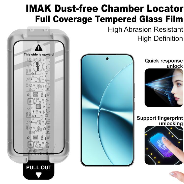 For Redmi Turbo5 5G / Poco X8 Pro 5G imak Dust-free Chamber Locator Full Coverage Tempered Glass Film