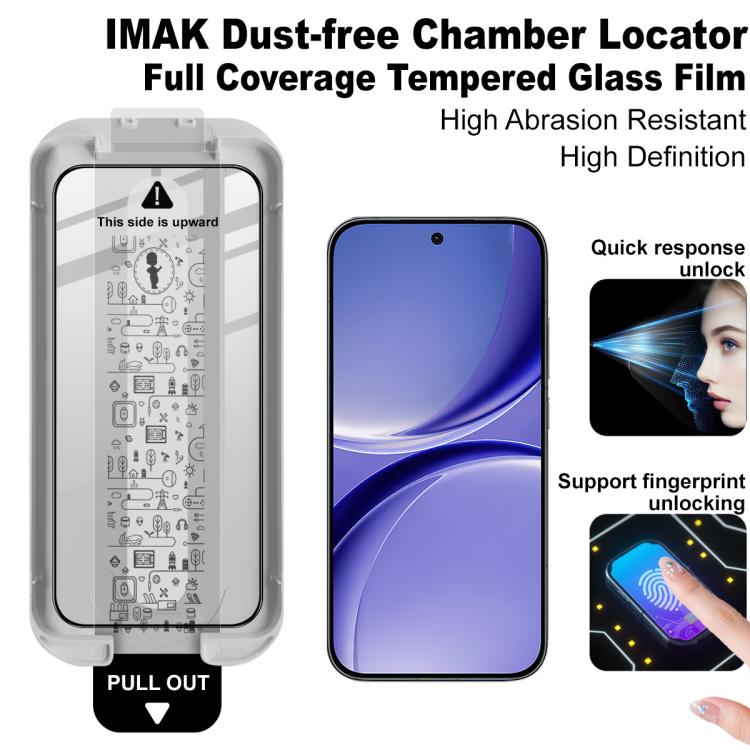 For Redmi Turbo5 Max 5G imak Dust-free Chamber Locator Full Coverage Tempered Glass Film