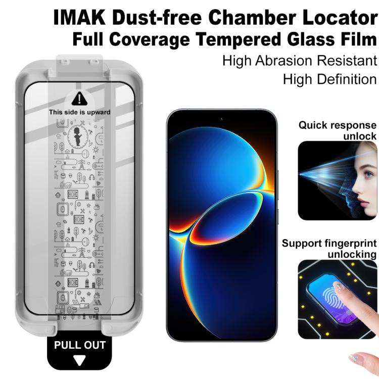 For Redmi K90 Max imak Dust-free Chamber Locator Full Coverage Tempered Glass Film