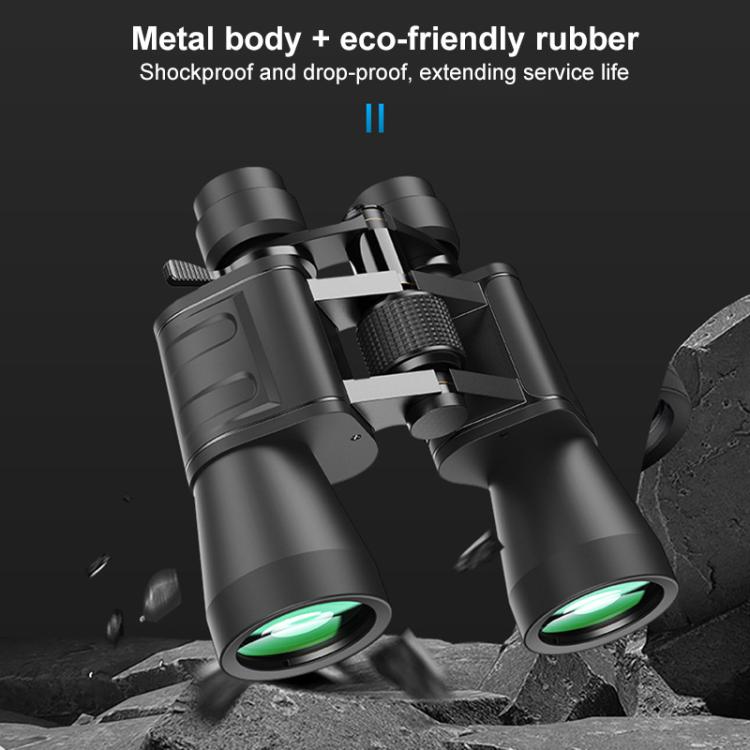 APEXEL 10-30X50 Zoom Binoculars Dual Large Eyepieces High-Definition Variable Magnification Binoculars - Black