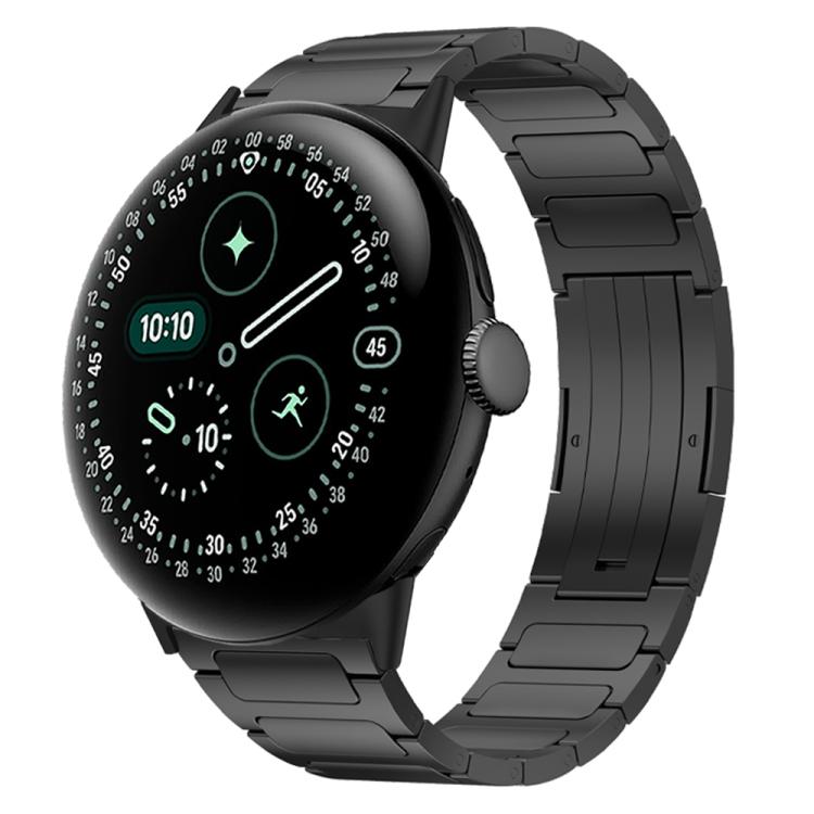 For Google Pixel Watch 4 / 3 45mm I-Shaped Folding Buckle Titanium Alloy Watch Band