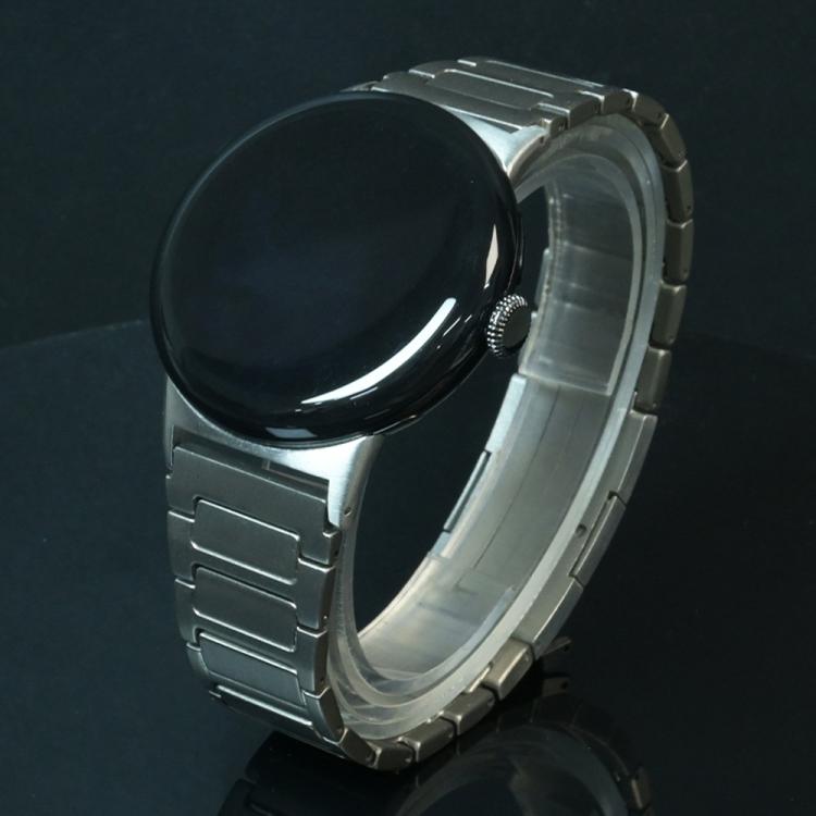 For Google Pixel Watch 4 / 3 45mm I-Shaped Folding Buckle Titanium Alloy Watch Band