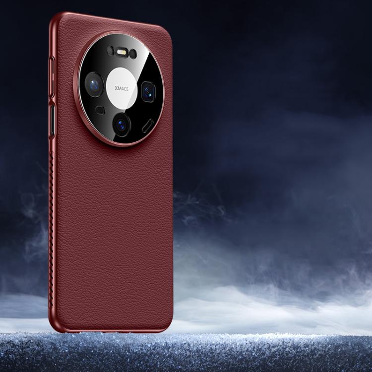 For Huawei Mate 80 Soft Armor Cooling Plain Leather Hybrid PC Phone Case