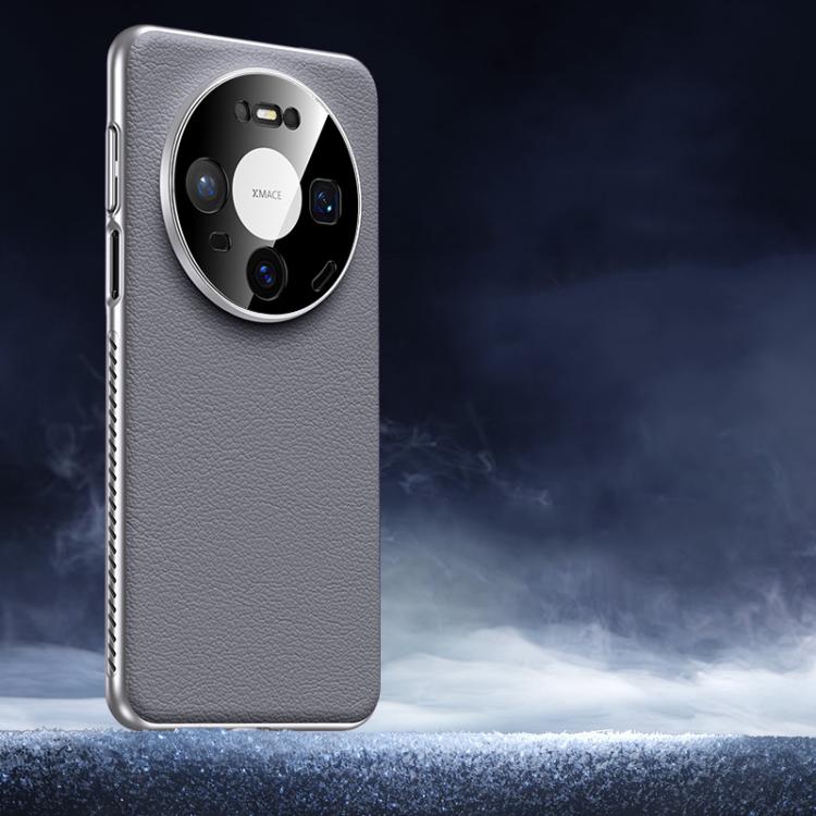 For Huawei Mate 80 Soft Armor Cooling Plain Leather Hybrid PC Phone Case