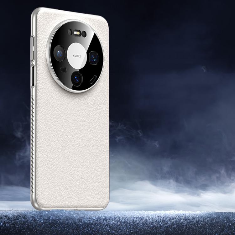 For Huawei Mate 80 Soft Armor Cooling Plain Leather Hybrid PC Phone Case