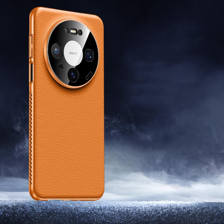 For Huawei Mate 80 Soft Armor Cooling Plain Leather Hybrid PC Phone Case