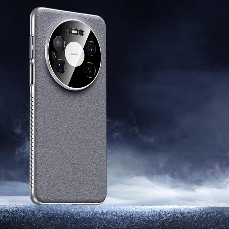 For Huawei Mate 80 Pro Max Soft Armor Cooling Plain Leather Hybrid PC Phone Case