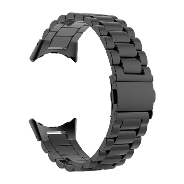 For Google Pixel Watch 4 / 3 45mm Integrated Three Beads Butterfly Buckle Titanium Alloy Watch Band