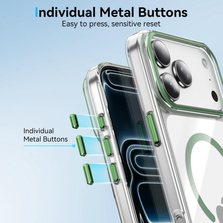 For iPhone 17 Pro Max Kemeng Clear PC Magnetic Phone Case
