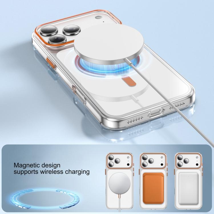 For iPhone 17 Pro Kemeng Clear PC Magnetic Phone Case