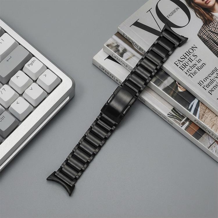 For Google Pixel Watch 4 / 3 45mm Three Beads Turtle Buckle Titanium Alloy Watch Band