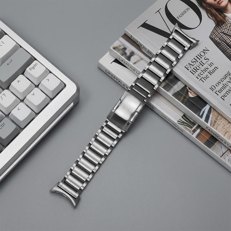 For Google Pixel Watch 4 / 3 45mm Three Beads Turtle Buckle Titanium Alloy Watch Band