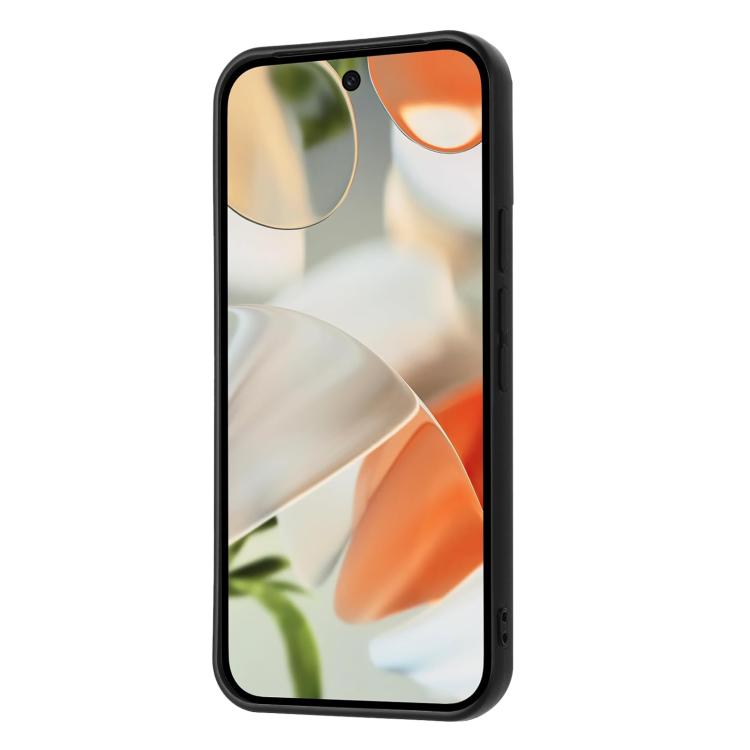 For Google Pixel 9 Litchi Pattern Magnetic Card Bag Holder Phone Case