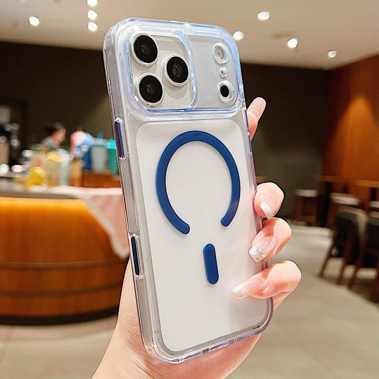 For iPhone 17 Pro Max Frosted PC Hybrid TPU Magnetic Phone Case with AI Sensing Key