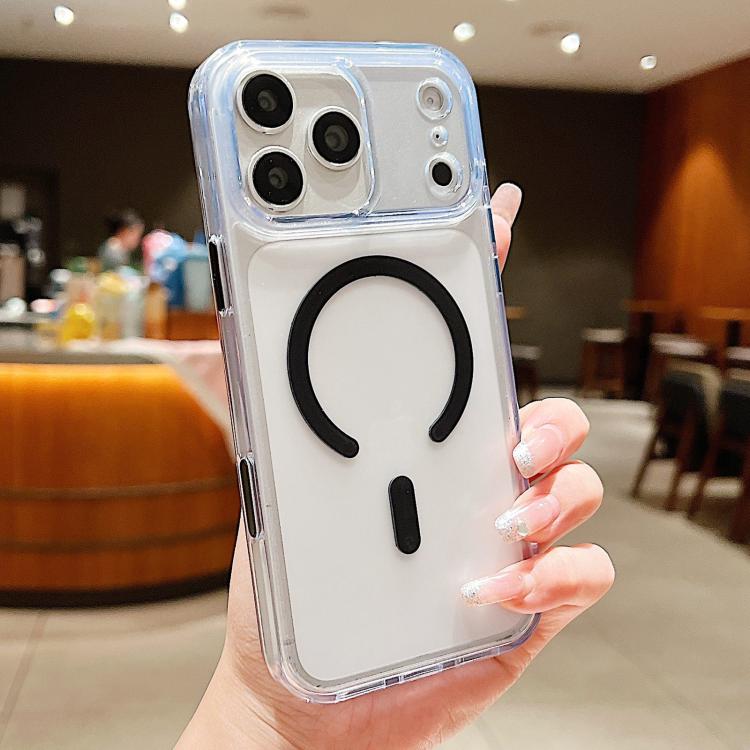 For iPhone 17 Pro Max Frosted PC Hybrid TPU Magnetic Phone Case with AI Sensing Key