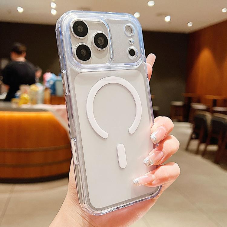 For iPhone 17 Pro Frosted PC Hybrid TPU Magnetic Phone Case with AI Sensing Key