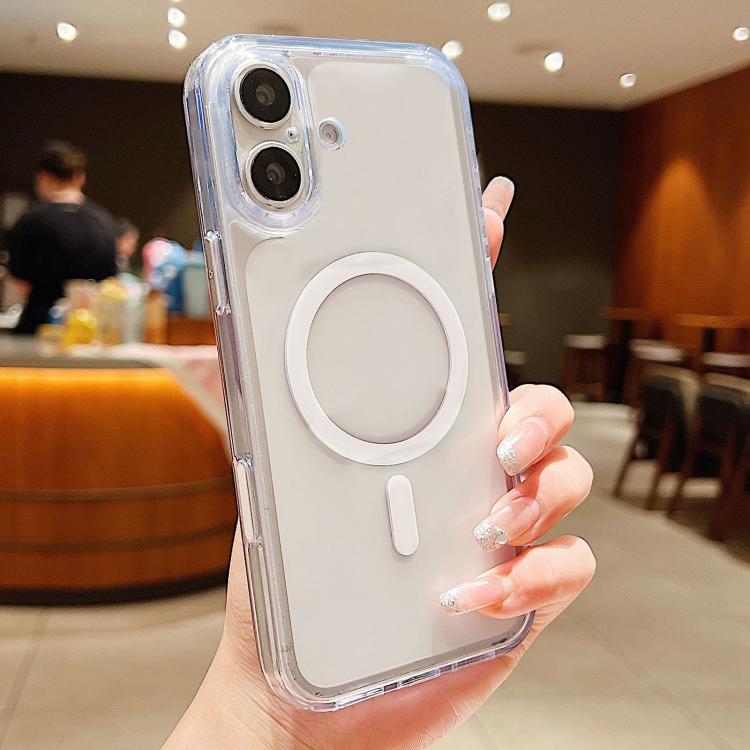 For iPhone 17 Frosted PC Hybrid TPU Magnetic Phone Case with AI Sensing Key