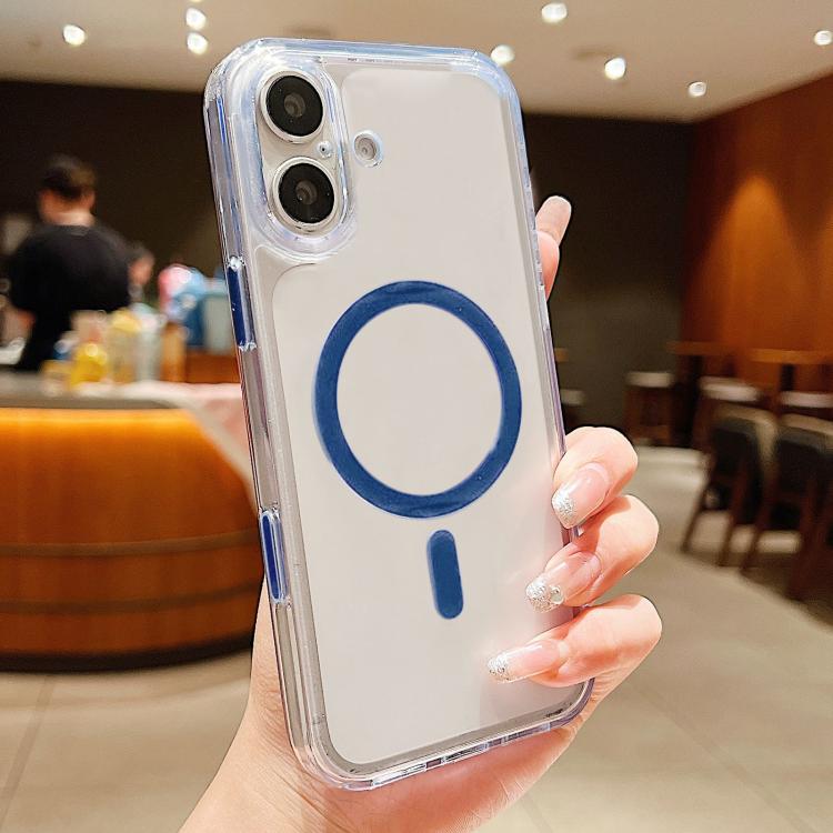For iPhone 17 Frosted PC Hybrid TPU Magnetic Phone Case with AI Sensing Key