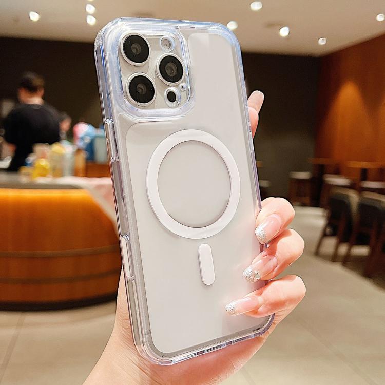 For iPhone 16 Pro Frosted PC Hybrid TPU Magnetic Phone Case with AI Sensing Key