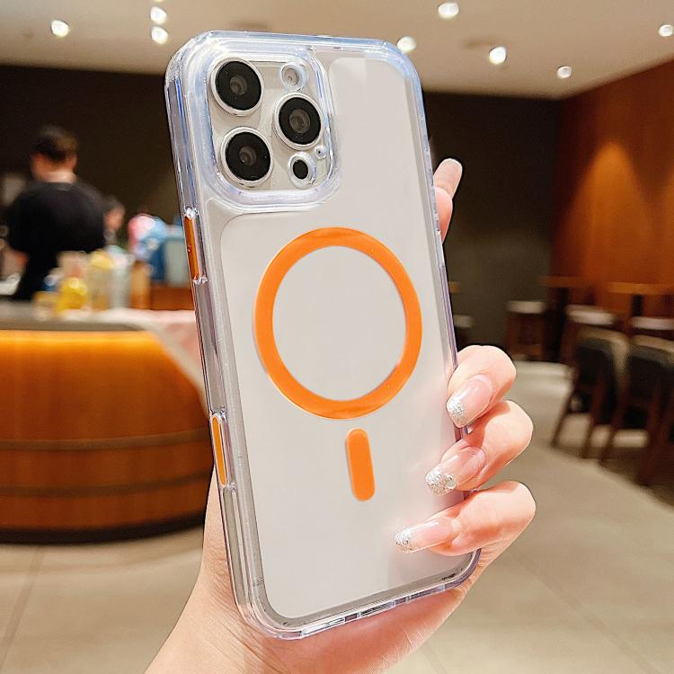 For iPhone 16 Pro Frosted PC Hybrid TPU Magnetic Phone Case with AI Sensing Key