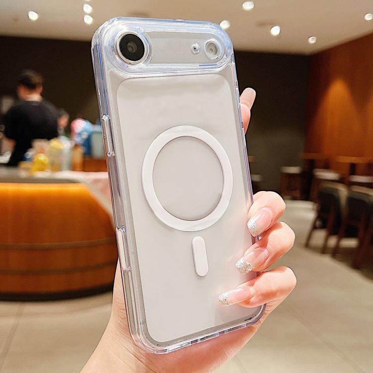 For iPhone Air Frosted PC Hybrid TPU Magnetic Phone Case with AI Sensing Key
