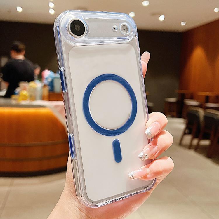 For iPhone Air Frosted PC Hybrid TPU Magnetic Phone Case with AI Sensing Key