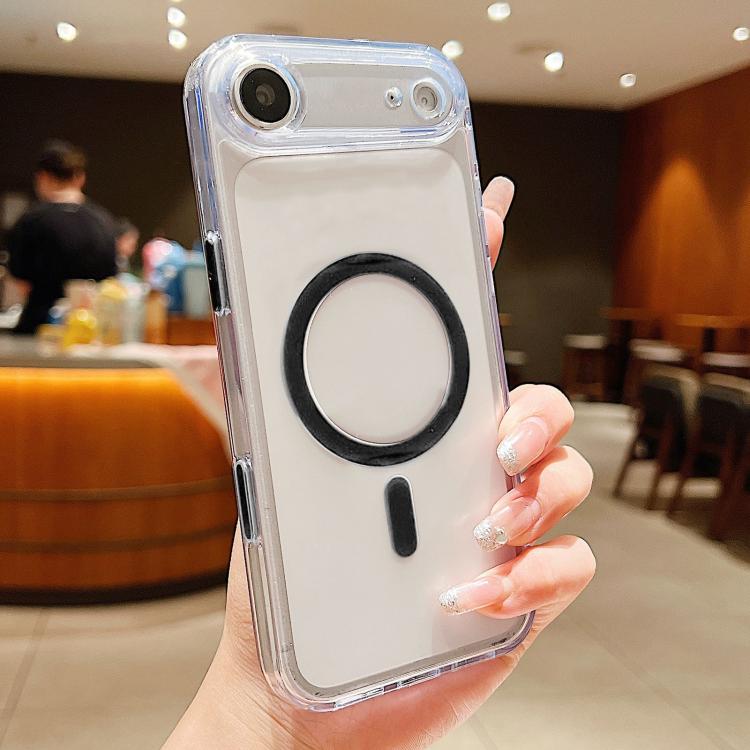 For iPhone Air Frosted PC Hybrid TPU Magnetic Phone Case with AI Sensing Key