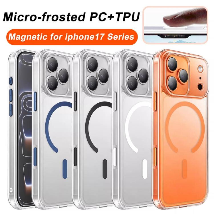 For iPhone 16 Frosted PC Hybrid TPU Magnetic Phone Case with AI Sensing Key
