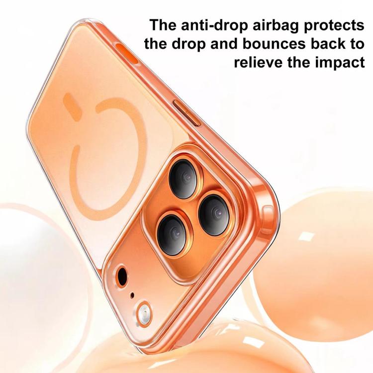 For iPhone 17 Frosted PC Hybrid TPU Magnetic Phone Case with AI Sensing Key